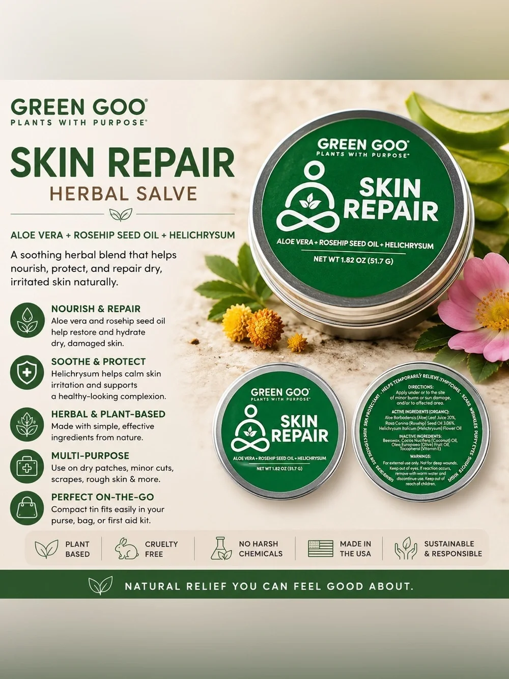 Skin Repair Salve – Green